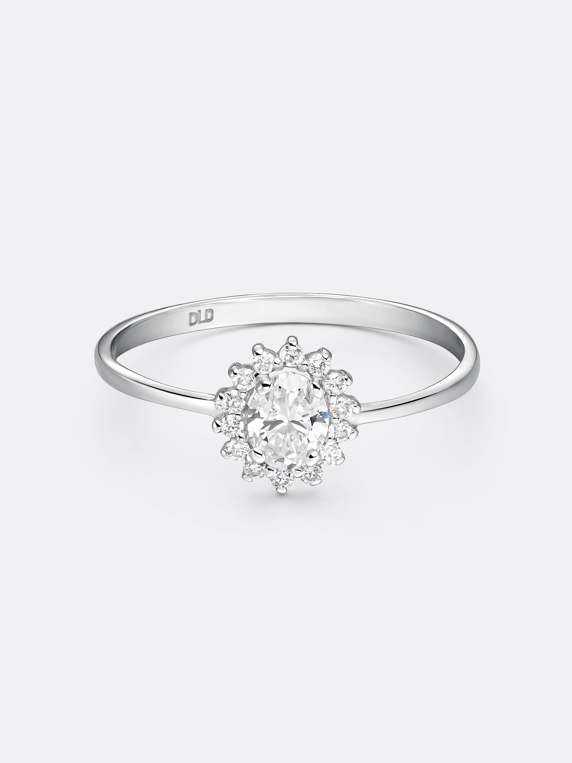 HALO MINI OVAL RING