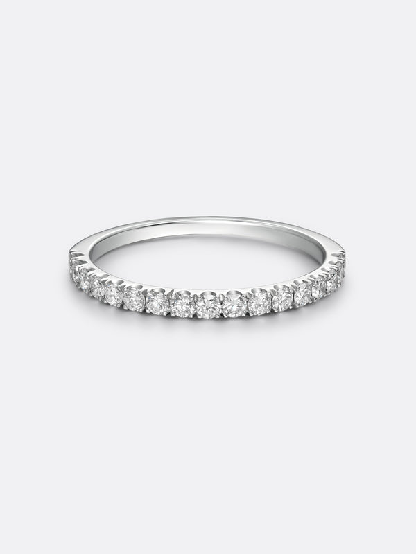 HERITAGE ONE BAND RING - White Gold