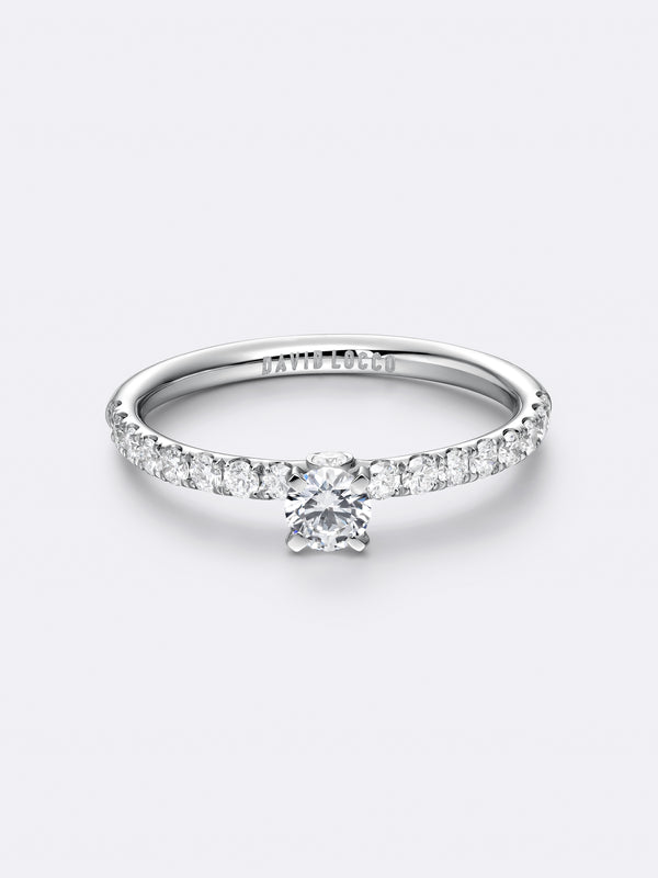 PETITE IRIS RING - White Gold