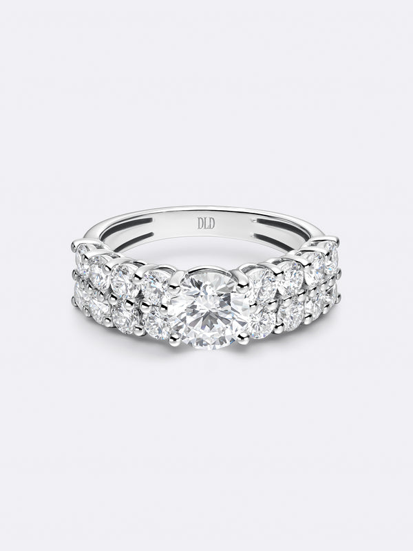 TIMELESS ROUND RING - White Gold
