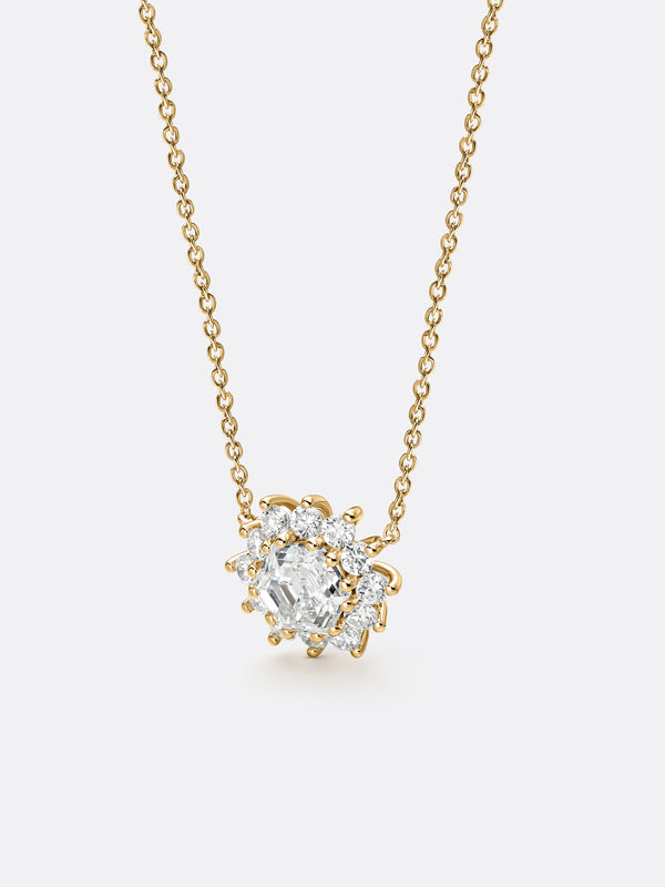 RARE HEXAGON NECKLACE - Yellow Gold