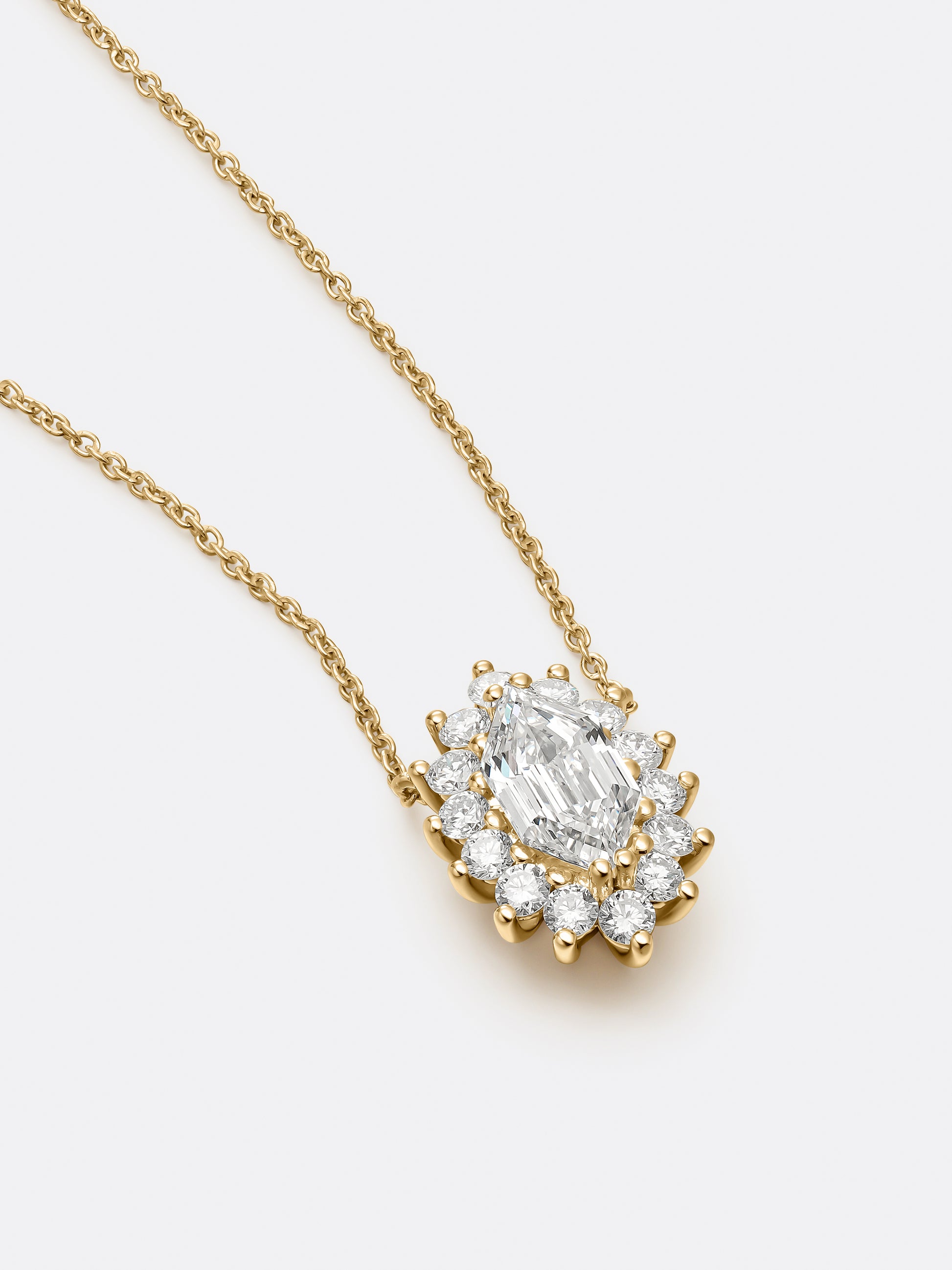 RARE LONG HEXAGONAL NECKLACE