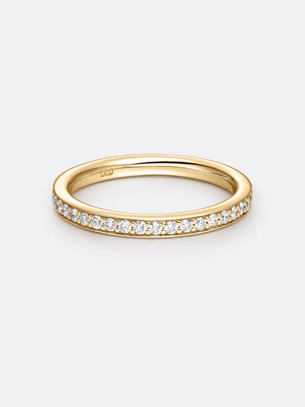 TIMELESS HALF ETERNITY WEDDING BAND - Yellow Gold