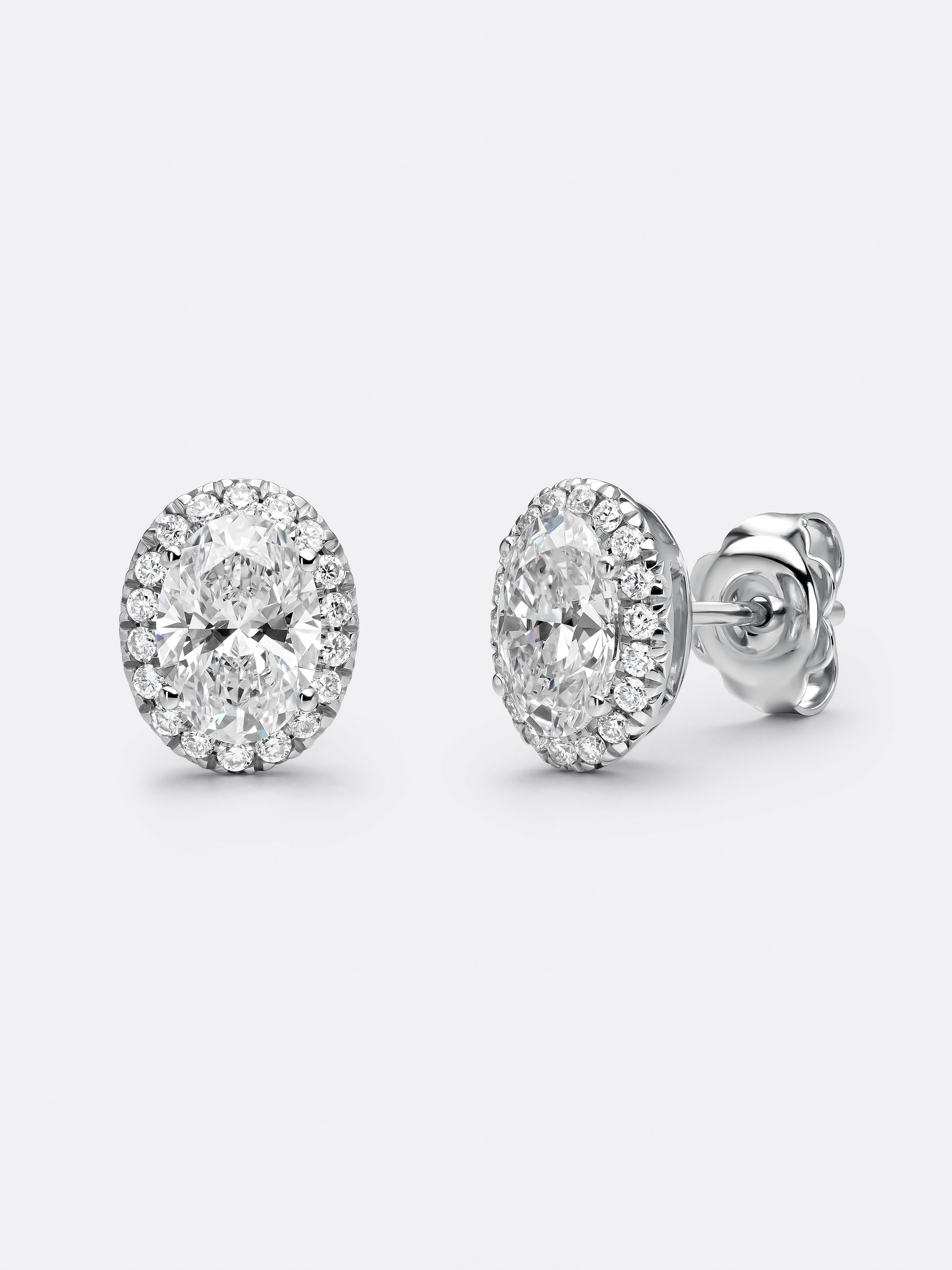 HALO OVAL EARRINGS