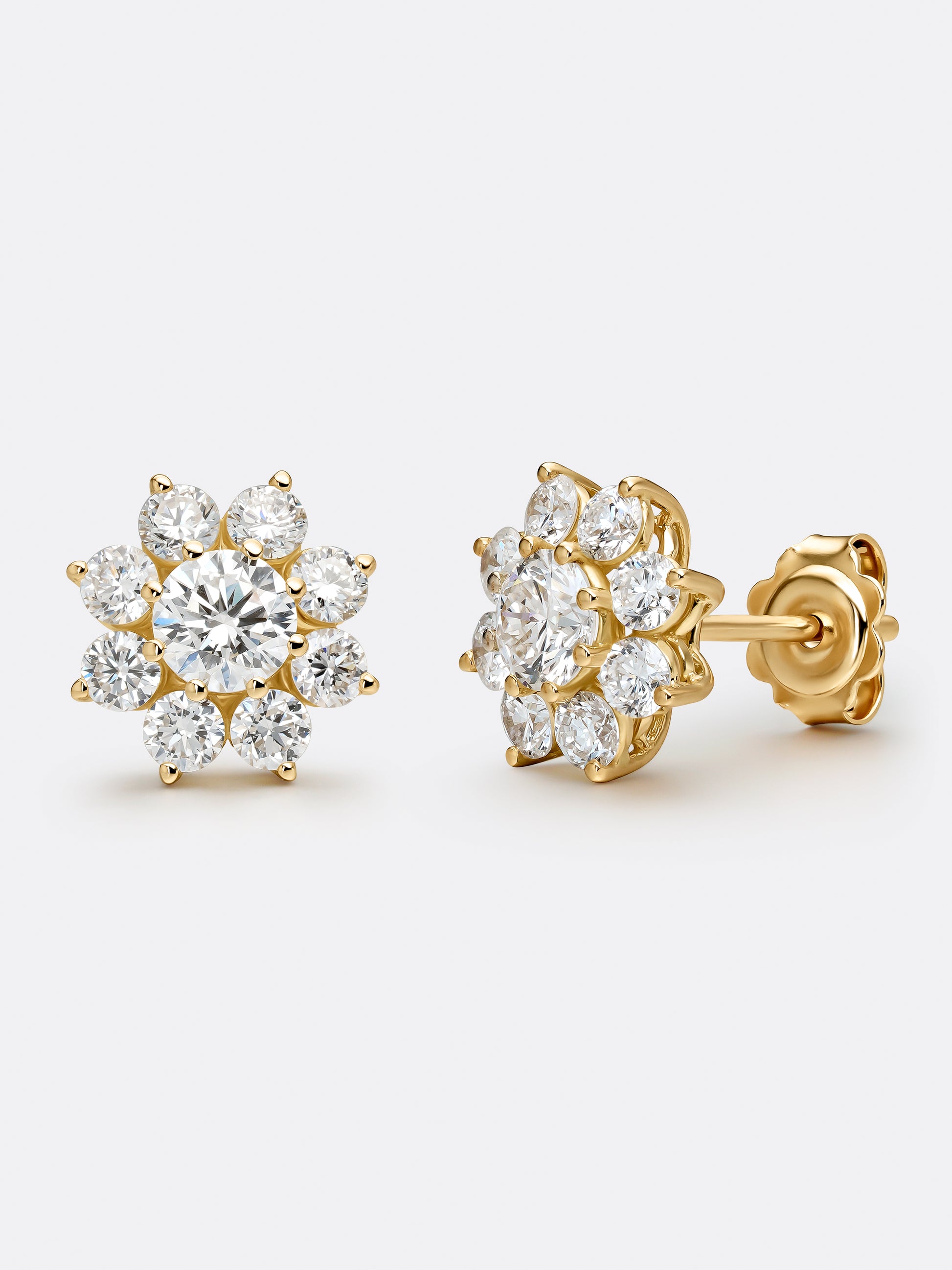 ARETES SILUETA FLOR