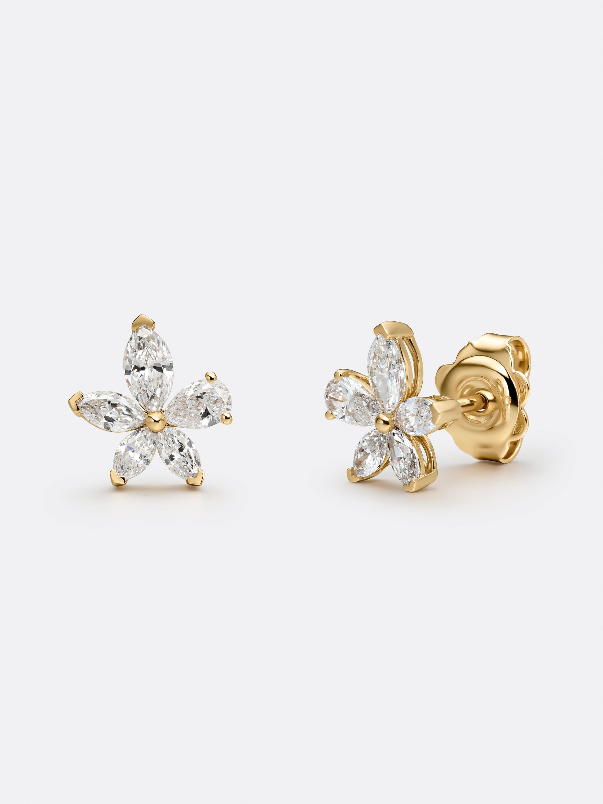 ARETES SILUETA LIRIO