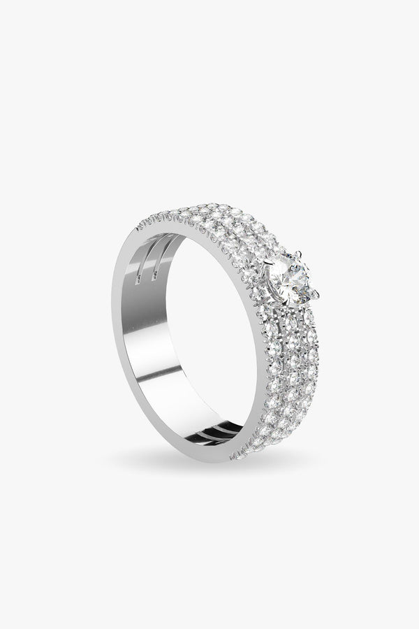 HERITAGE LADY RING - White Gold