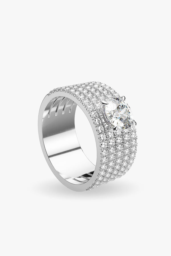 HERITAGE FIRST LADY RING - White Gold