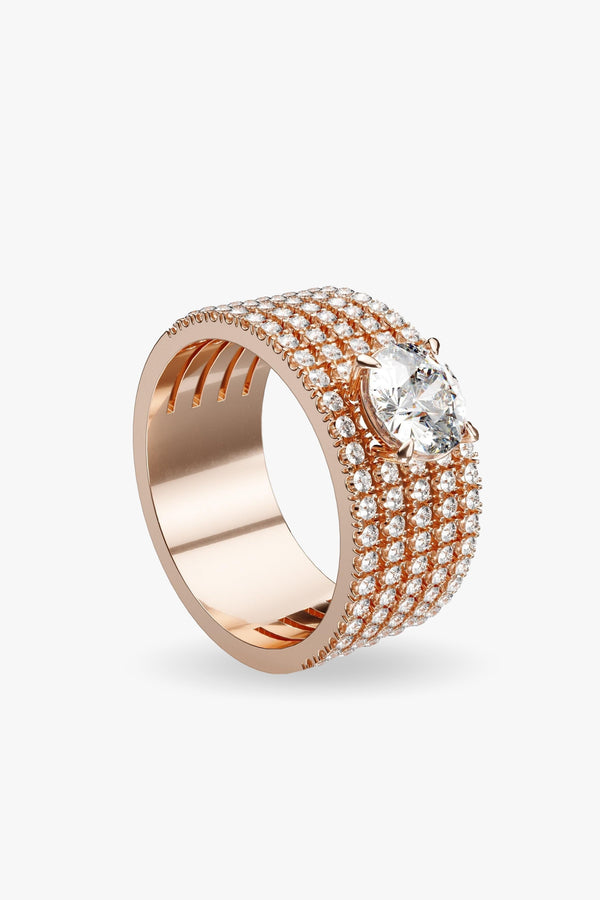 HERITAGE FIRST LADY RING - Rose Gold