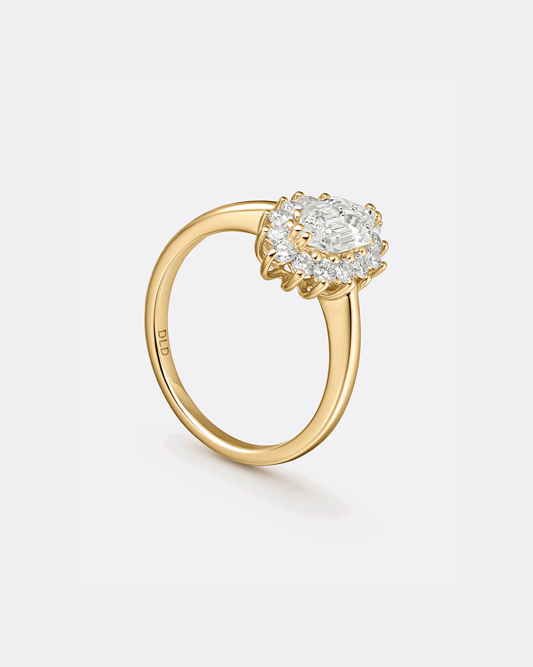 ANILLO HEXAGONAL RARO - Oro Amarillo