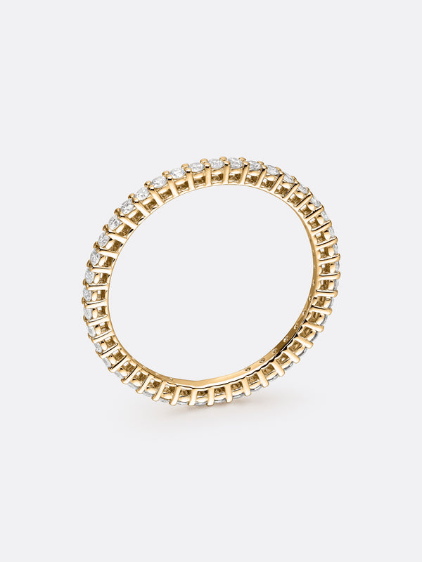 TIMELESS ETERNITY WEDDING BAND - Yellow Gold Vista 2