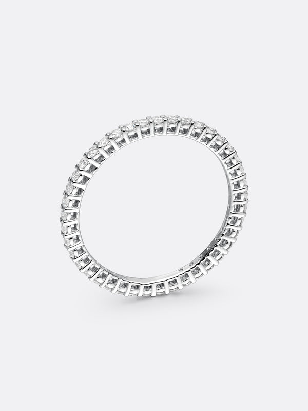 TIMELESS ETERNITY WEDDING BAND - White Gold Vista 2