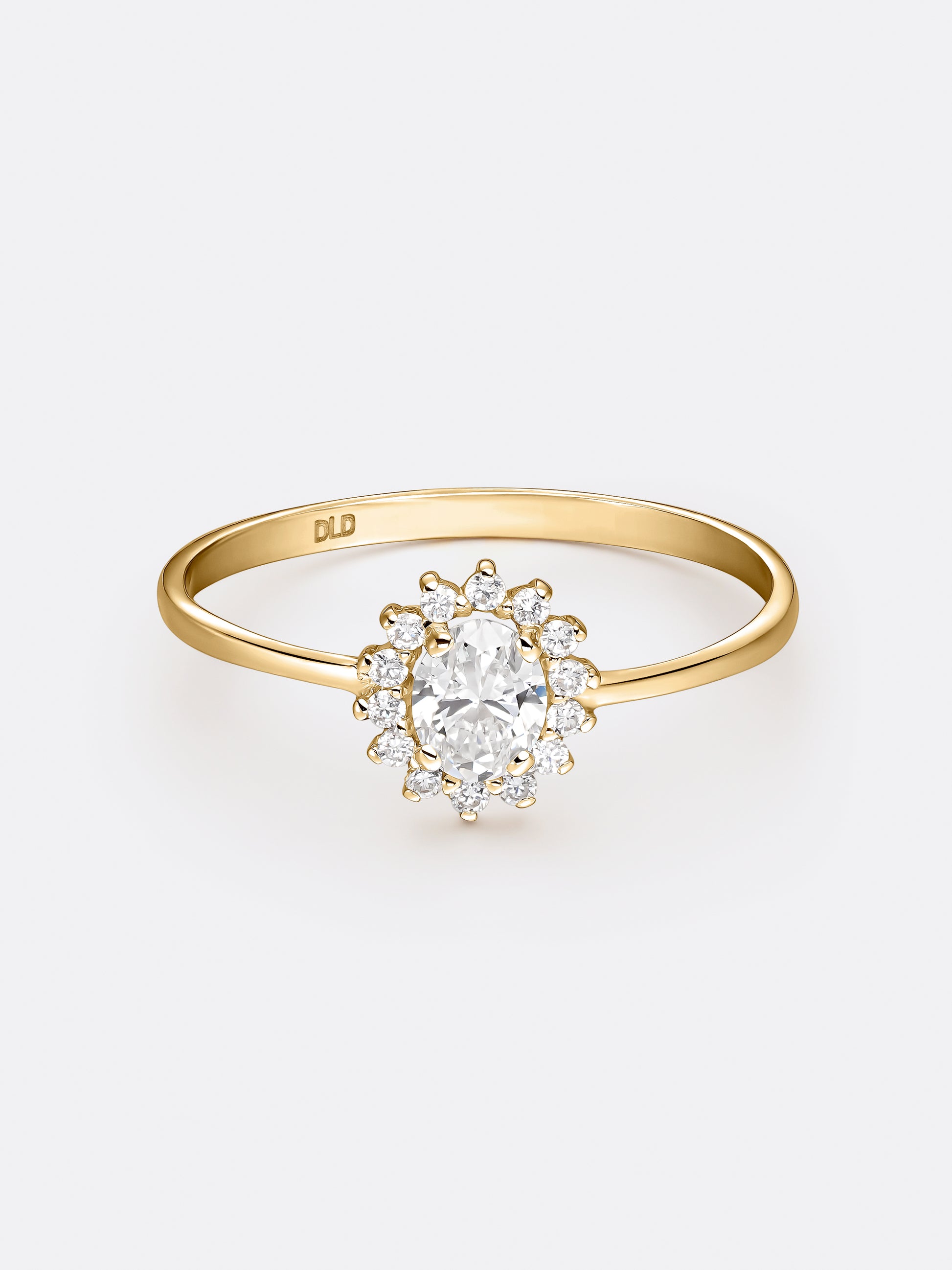 HALO MINI OVAL RING