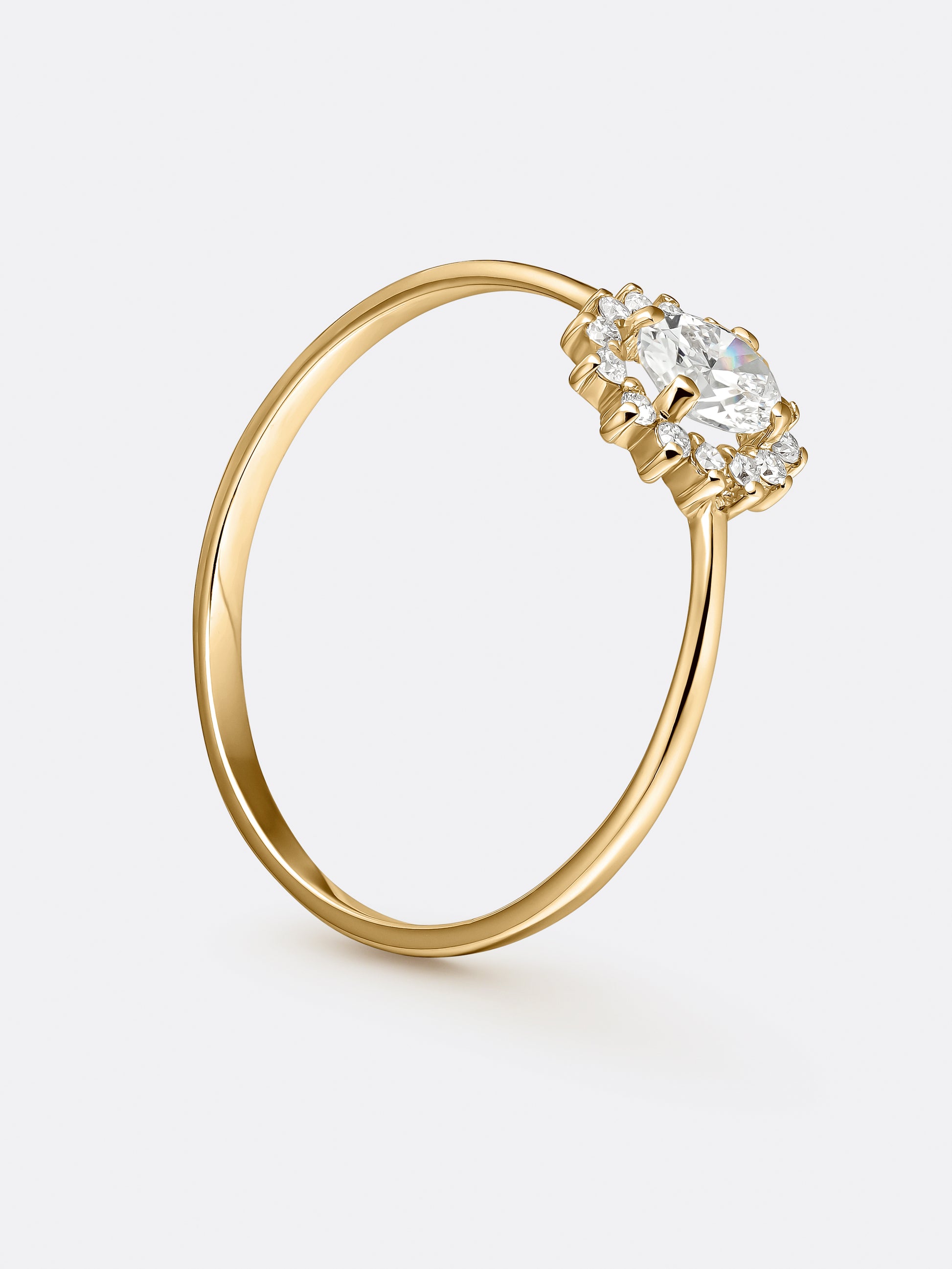 HALO MINI OVAL RING
