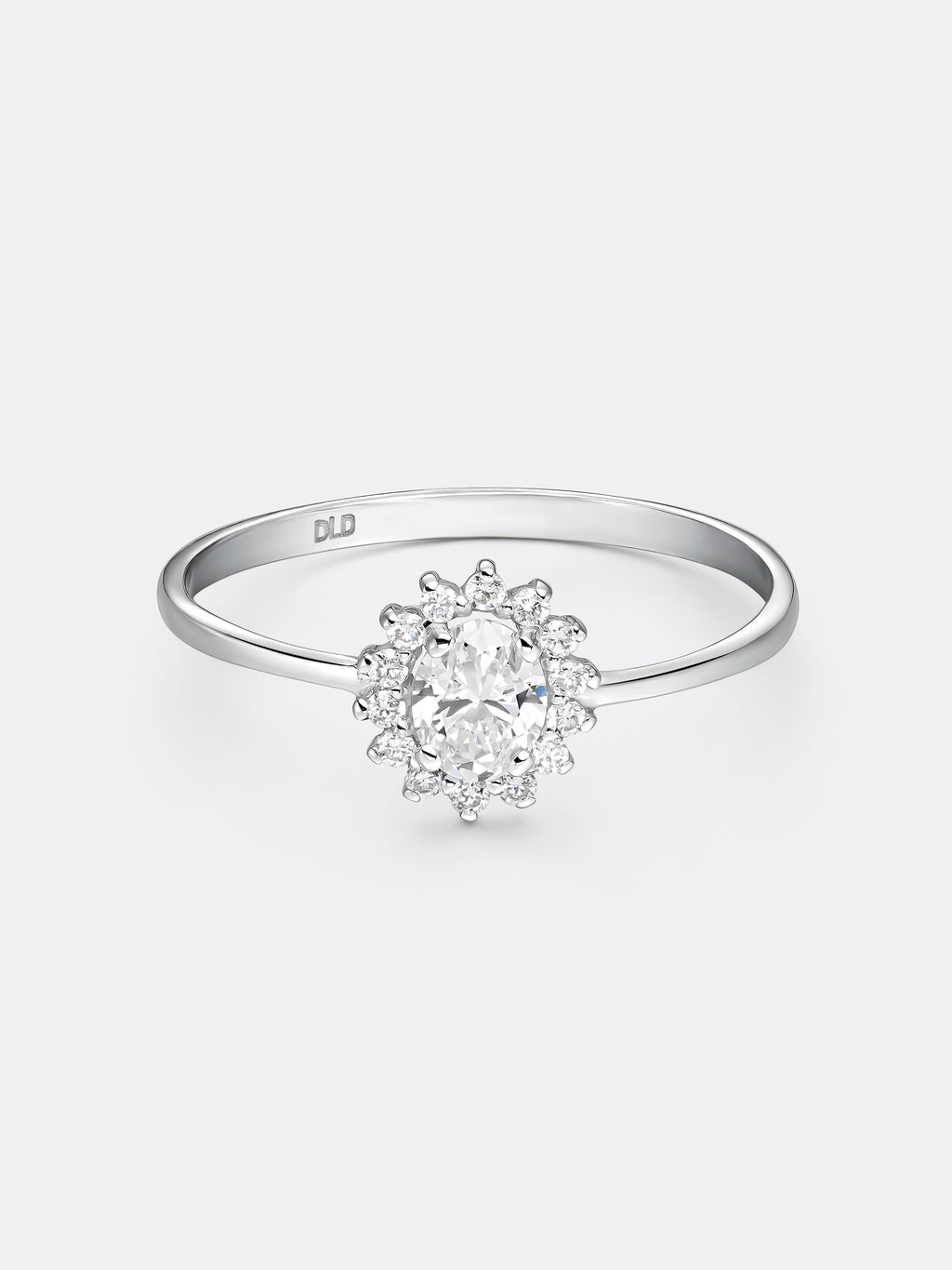 HALO MINI OVAL RING