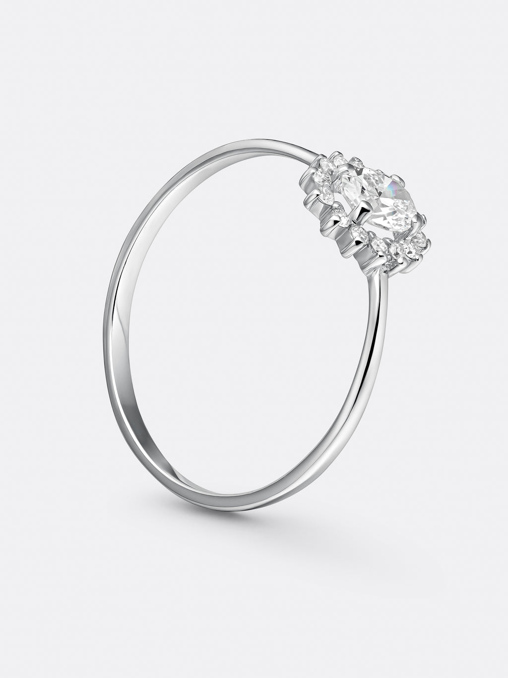 HALO MINI OVAL RING
