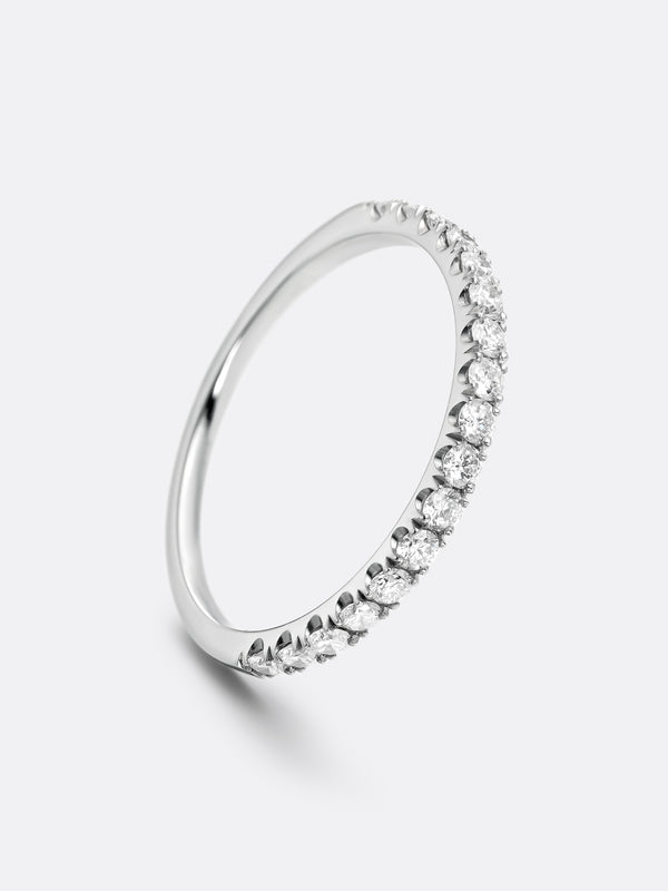 HERITAGE ONE BAND RING - White Gold Vista 2