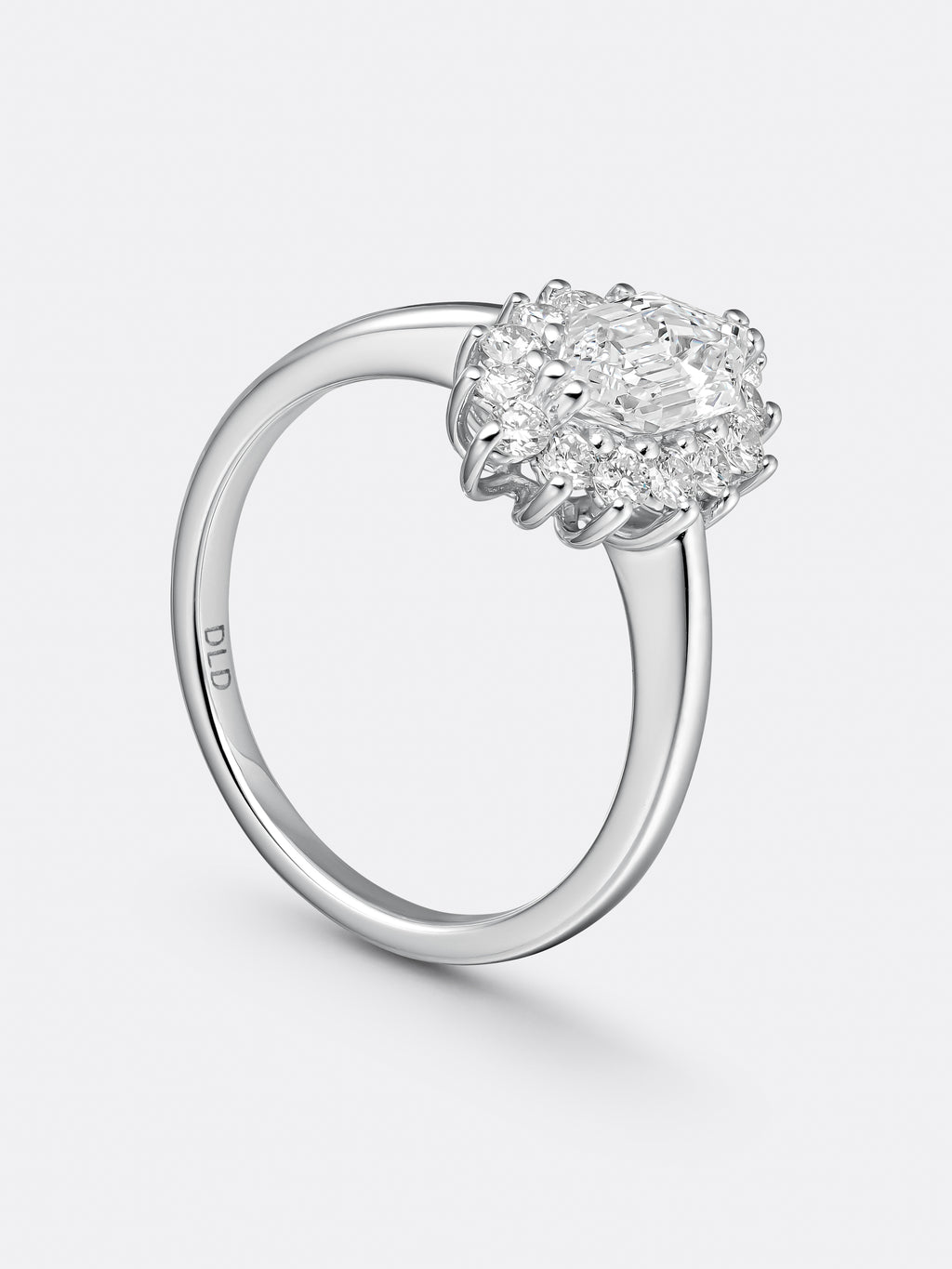 RARE LONG HEXAGONAL RING