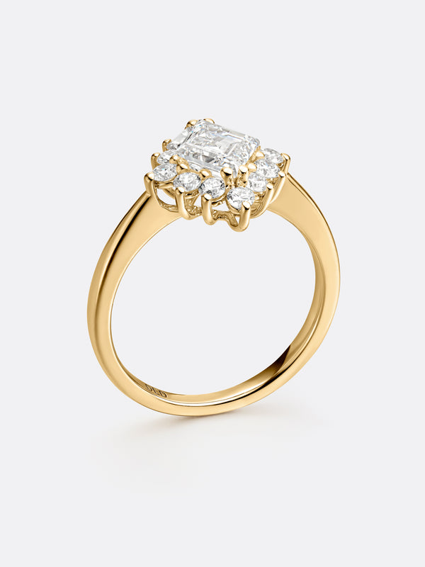 RARE RHOMBUS RING - Yellow Gold Vista 2