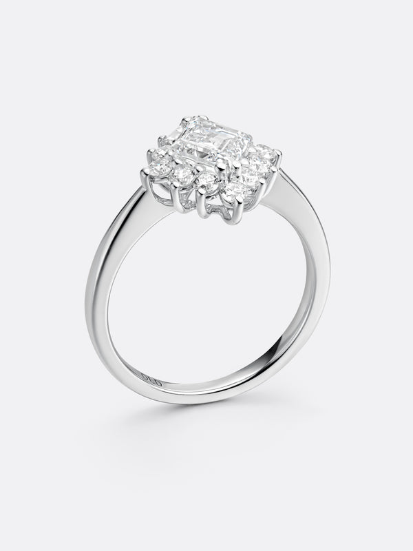 RARE RHOMBUS RING - White Gold Vista 2