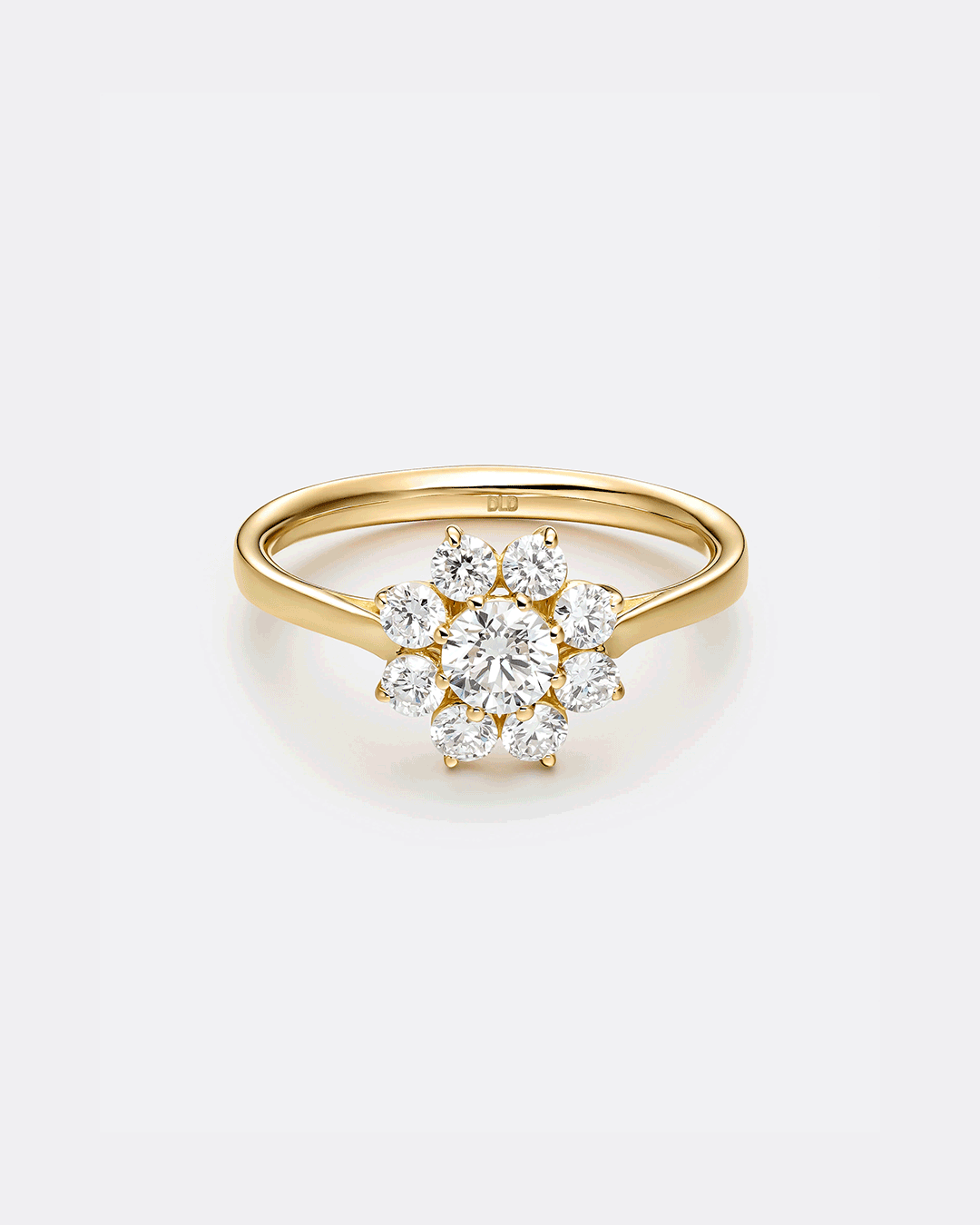 ANILLO SILUETA FLOR - Oro Amarillo