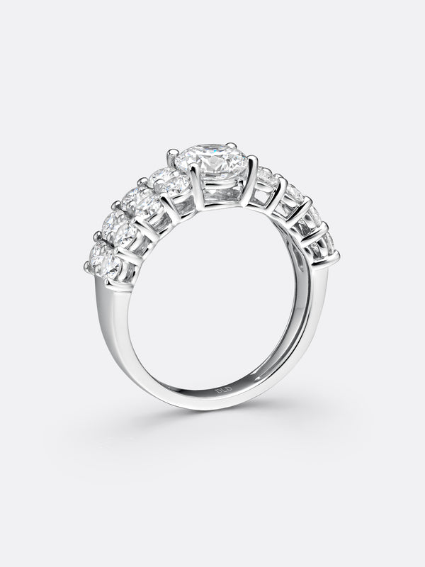 TIMELESS ROUND RING - White Gold Vista 2