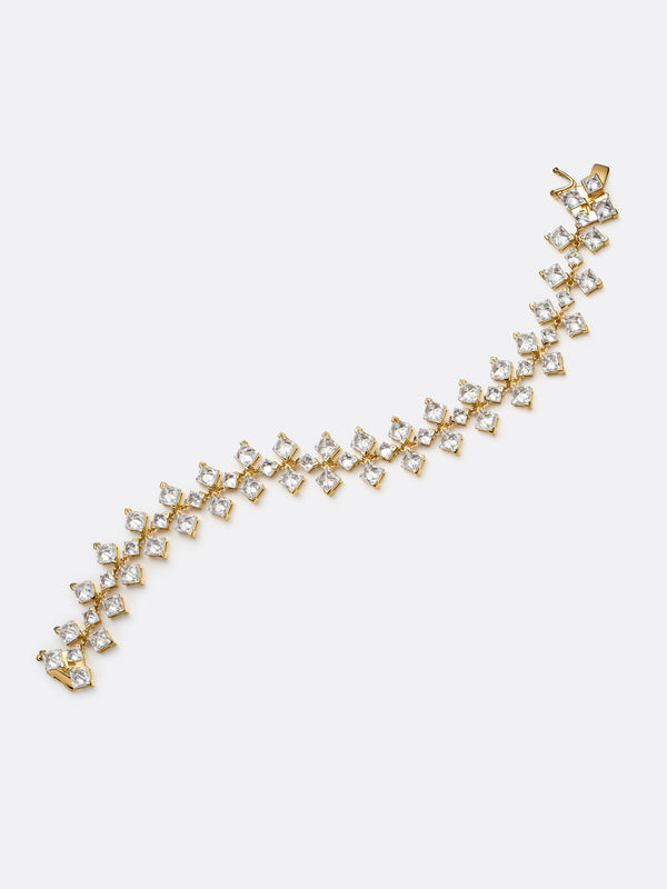 TURN RIVIÈRE BRACELET YELLOW GOLD - Vista 2