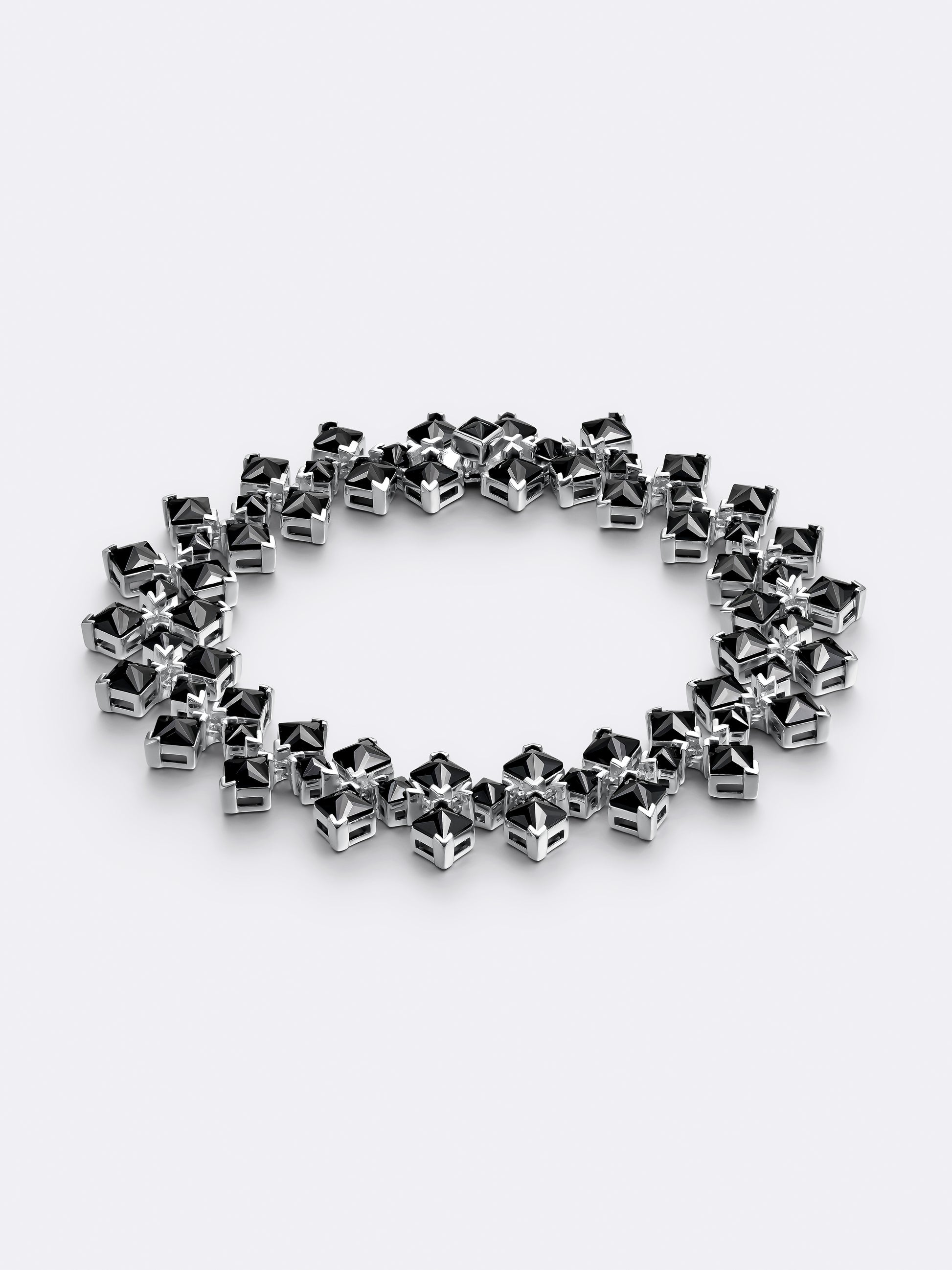 BRAZALETE TURN RIVIÈRE ORO BLANCO