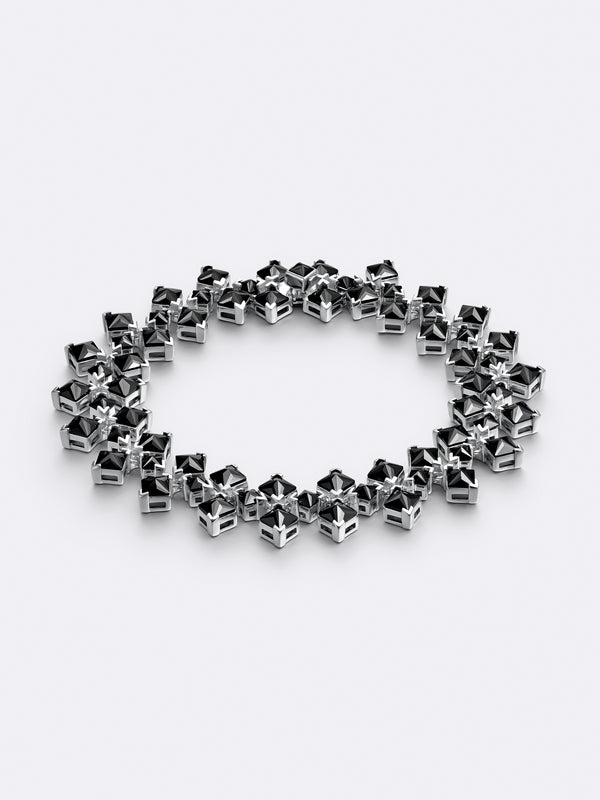 TURN RIVIÈRE BRACELET WHITE GOLD