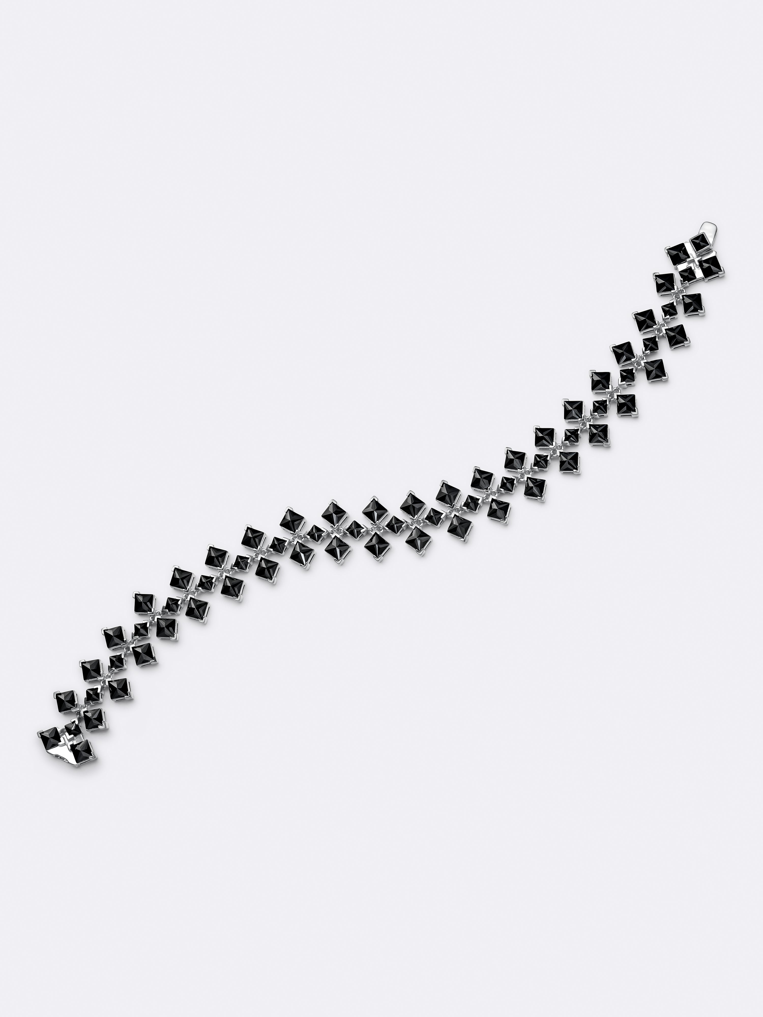 RIVIÈRE TURN WHITE GOLD