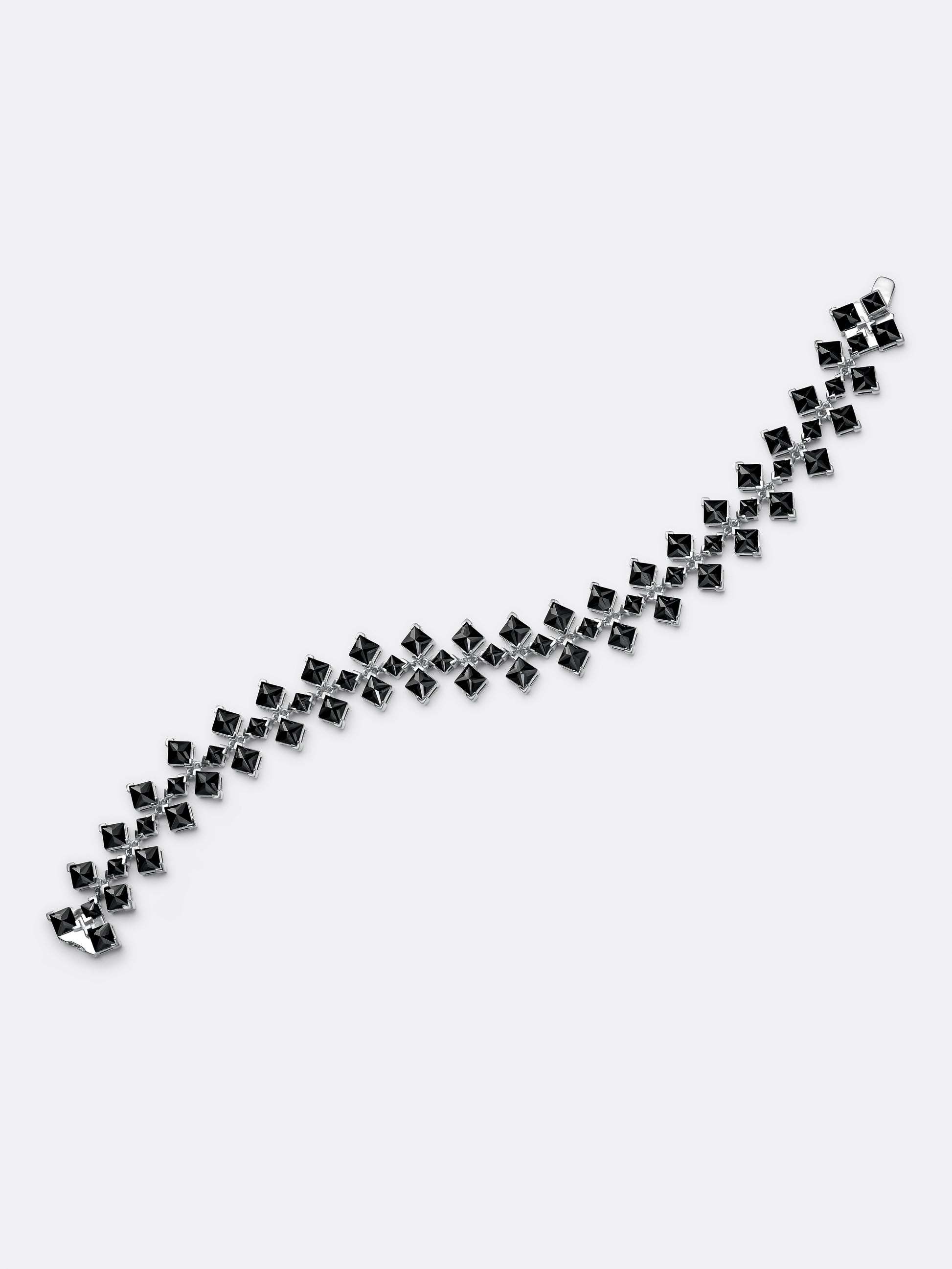 BRAZALETE TURN RIVIÈRE ORO BLANCO