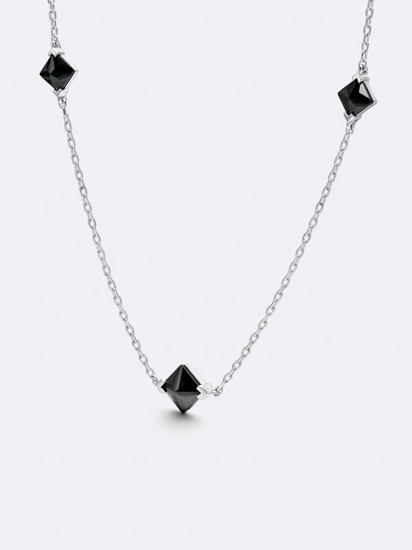 TURN NECKLACE WHITE GOLD