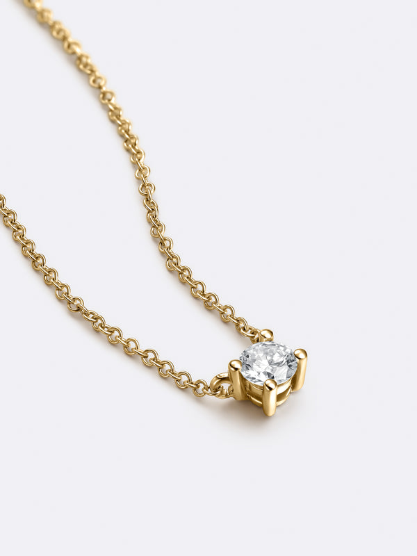 ESSENTIALS PENDANT - Yellow Gold Vista 2