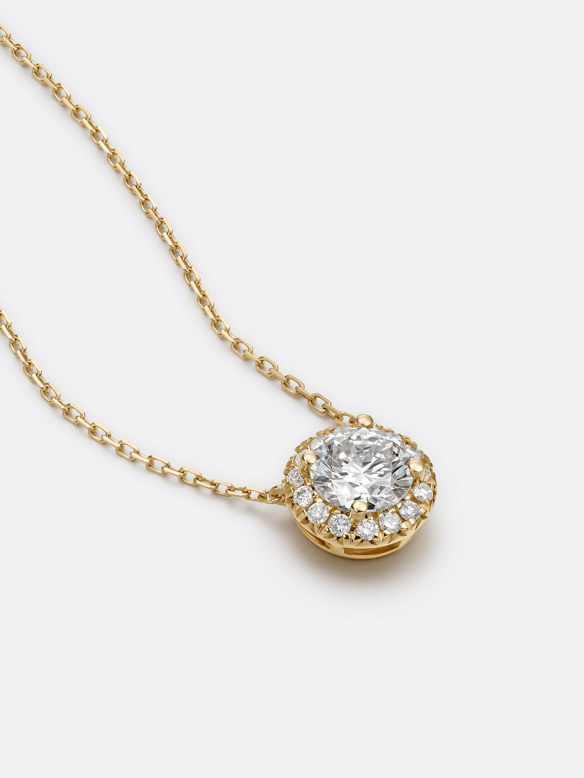 HALO ROUND NECKLACE
