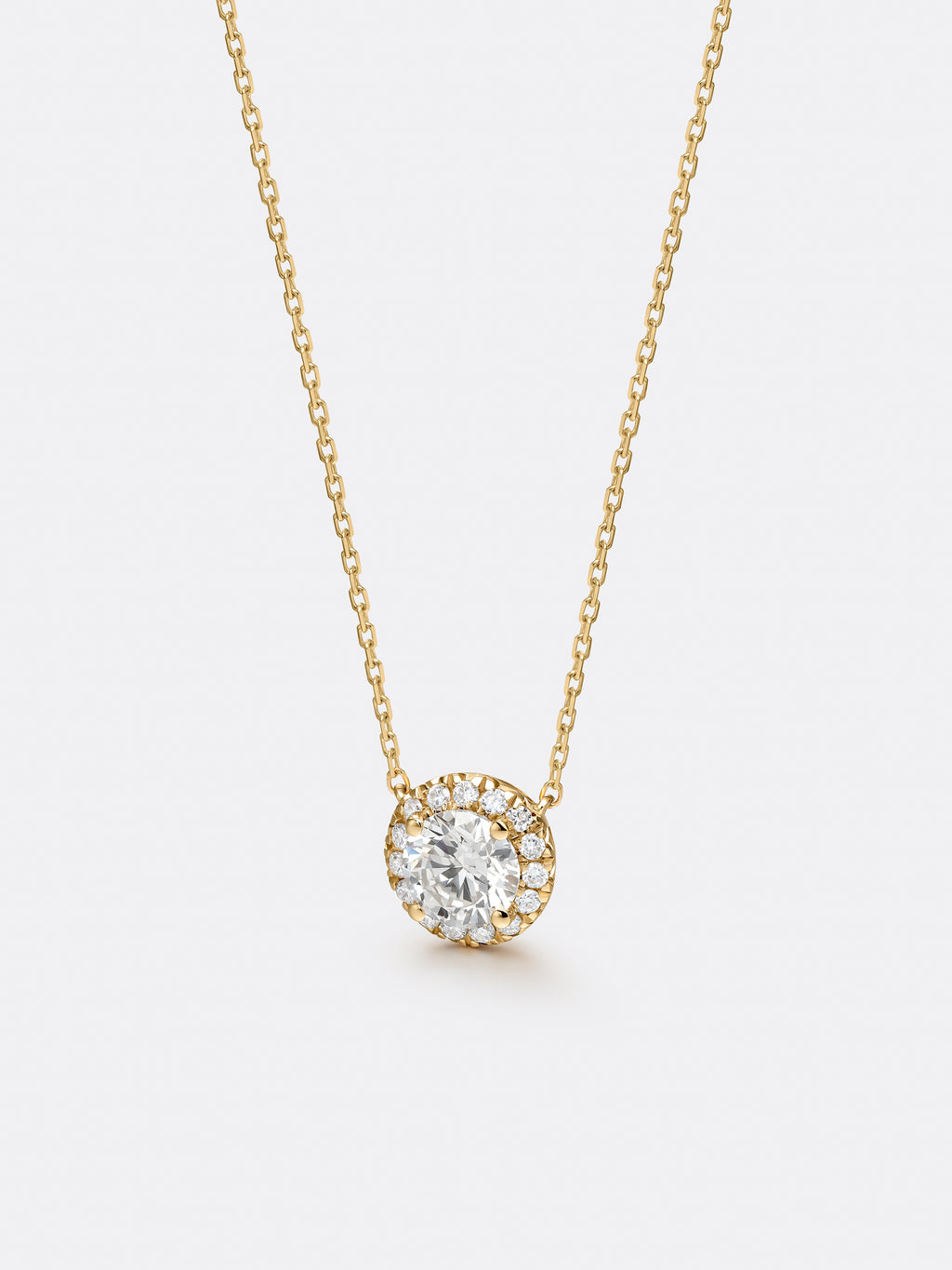 HALO ROUND NECKLACE