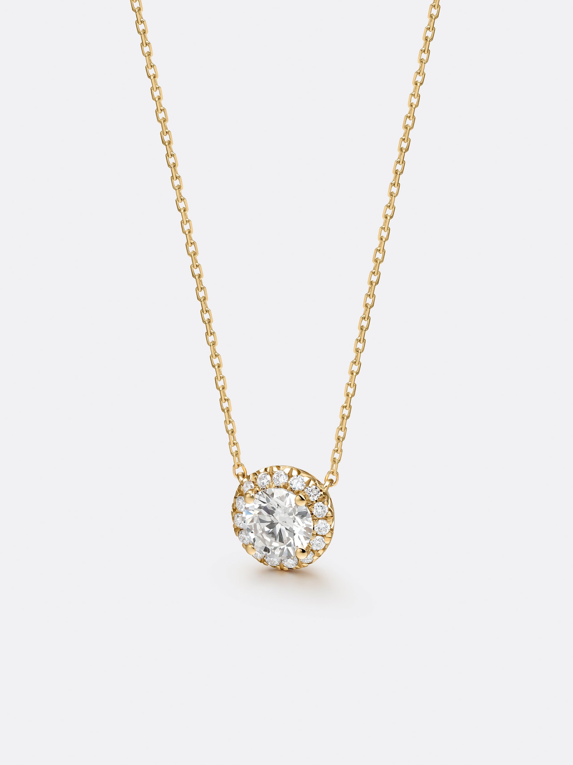 HALO ROUND NECKLACE