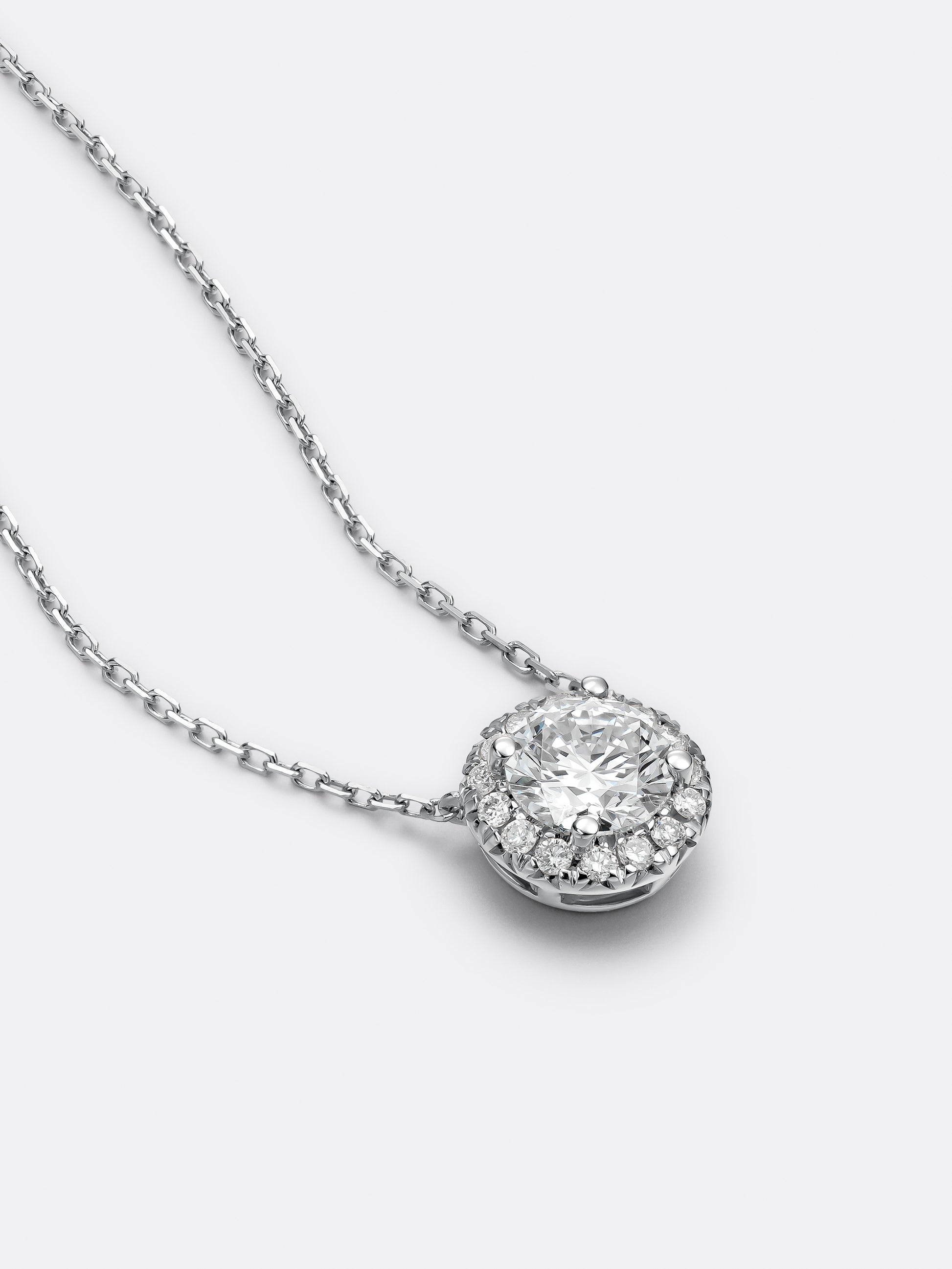 HALO ROUND NECKLACE