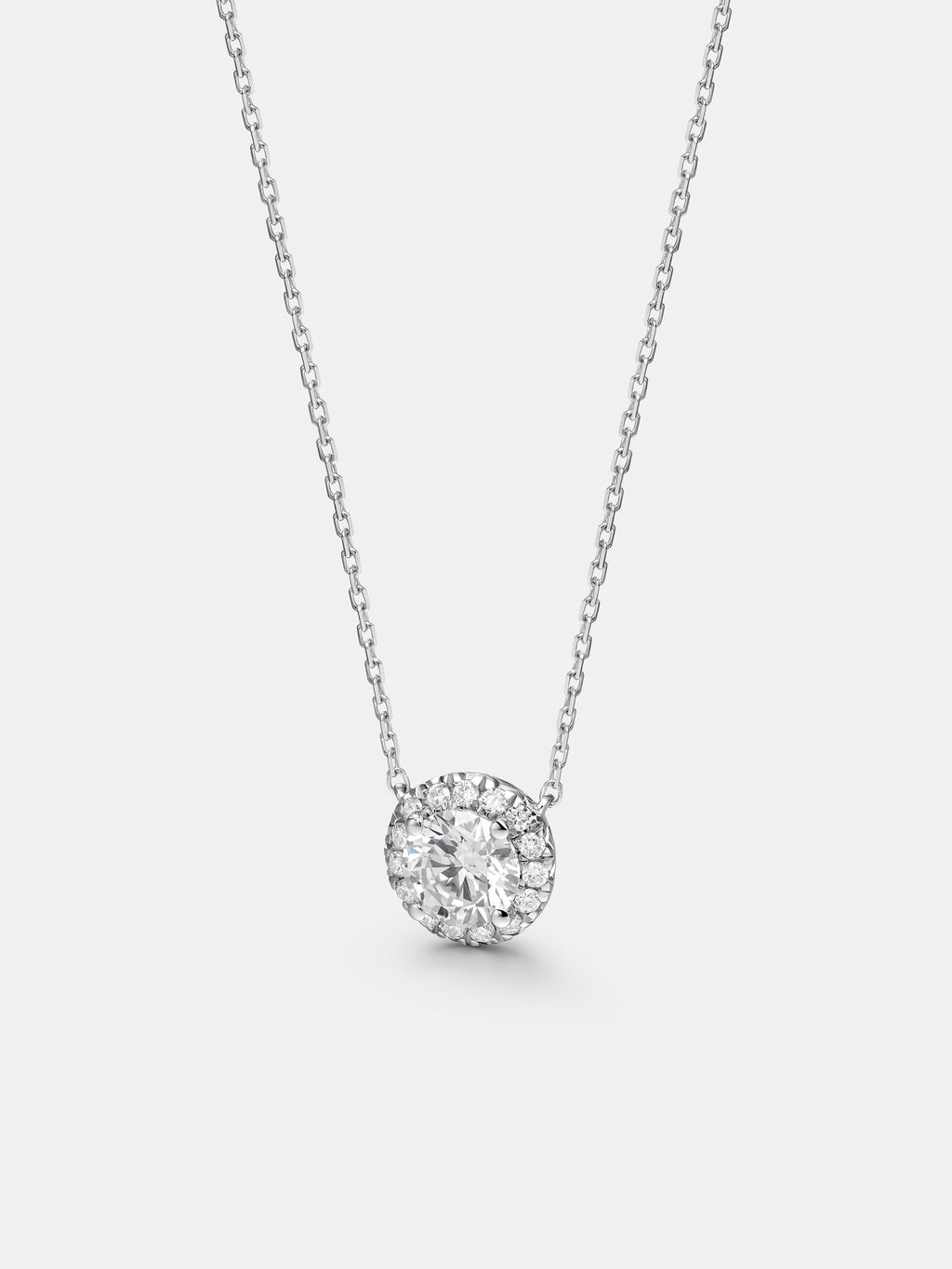 HALO ROUND NECKLACE