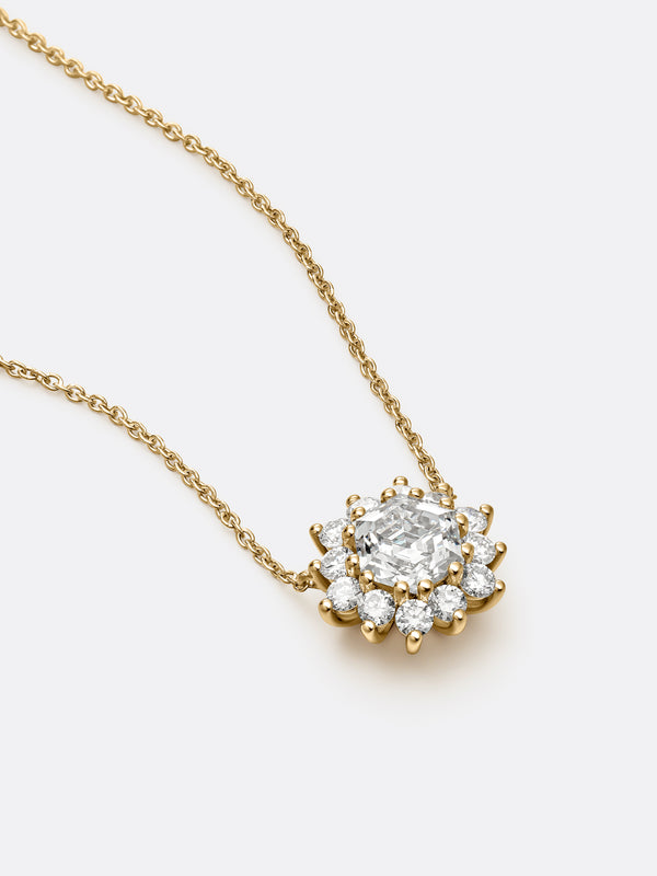 RARE HEXAGON NECKLACE - Yellow Gold Vista 2