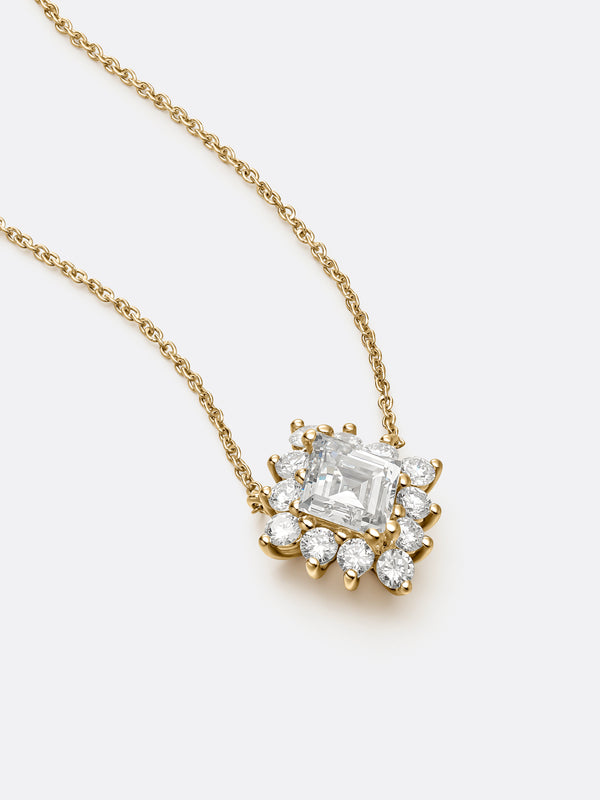 RARE RHOMBUS NECKLACE - Yellow Gold Vista 2