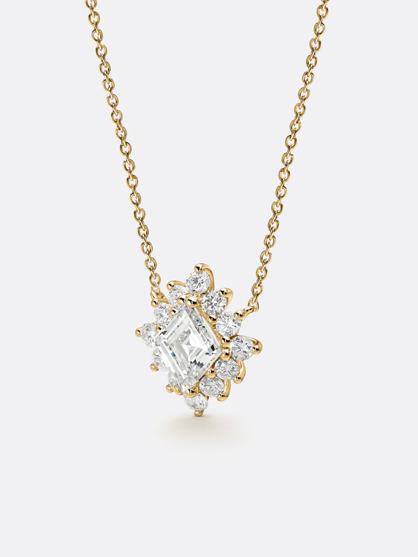 RARE RHOMBUS NECKLACE - Yellow Gold
