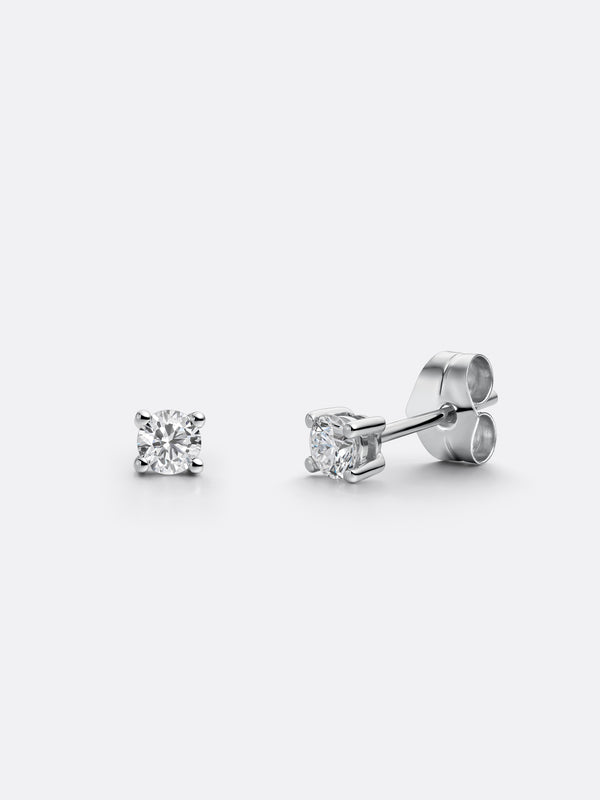 ESSENTIALS EARRINGS - White Gold