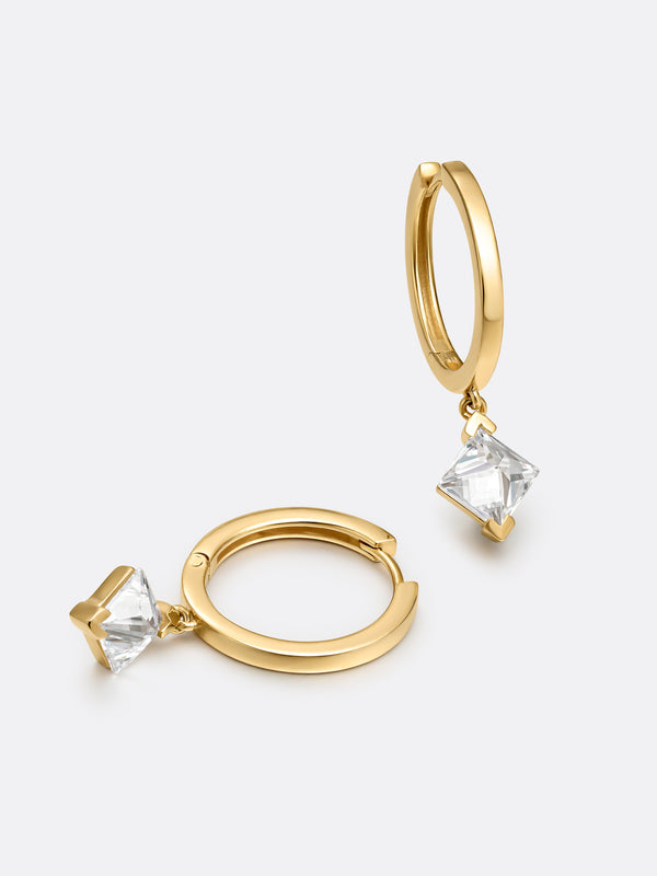 TURN ONE EARRINGS YELLOW GOLD - Vista 2