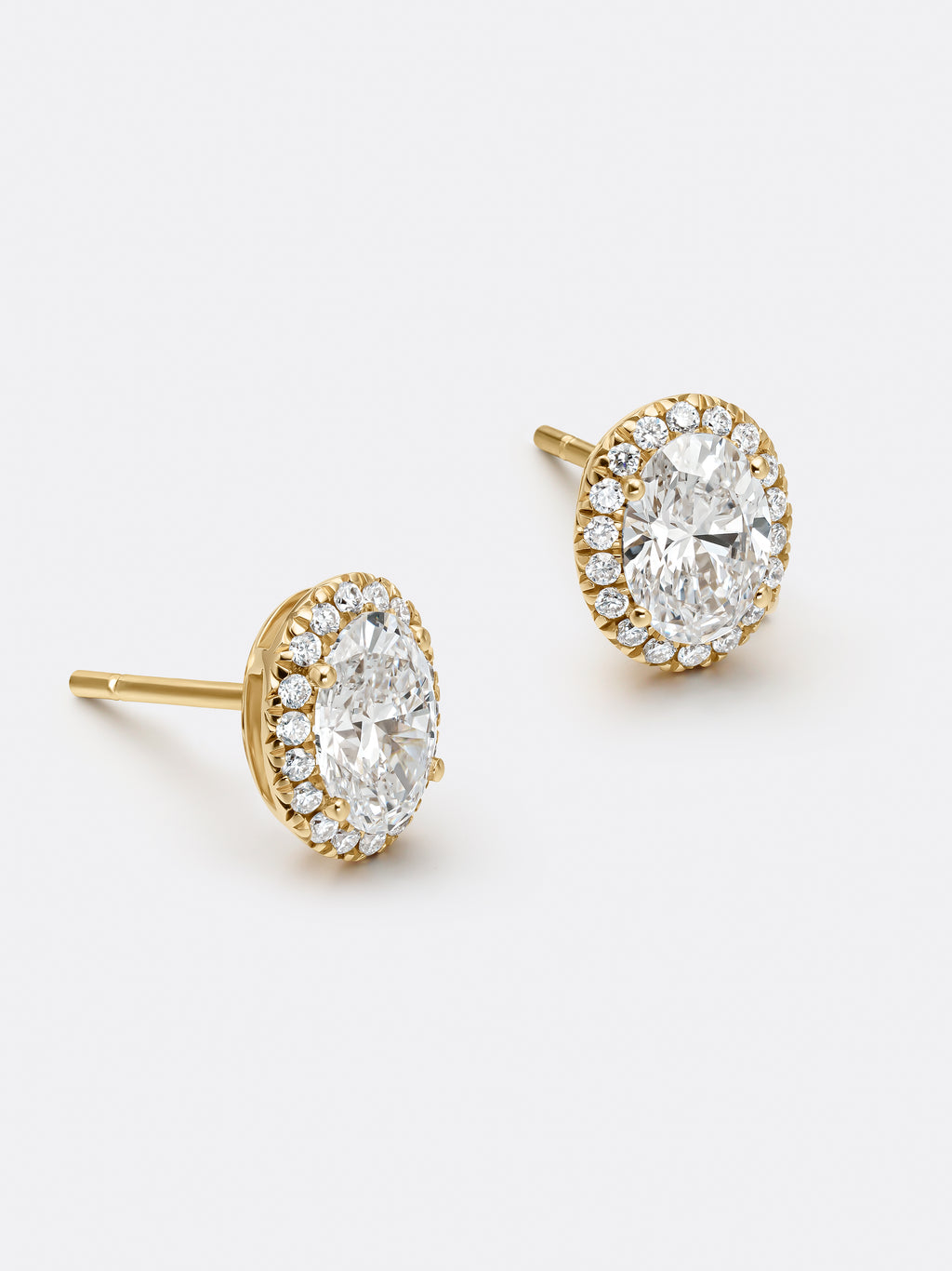 HALO OVAL EARRINGS
