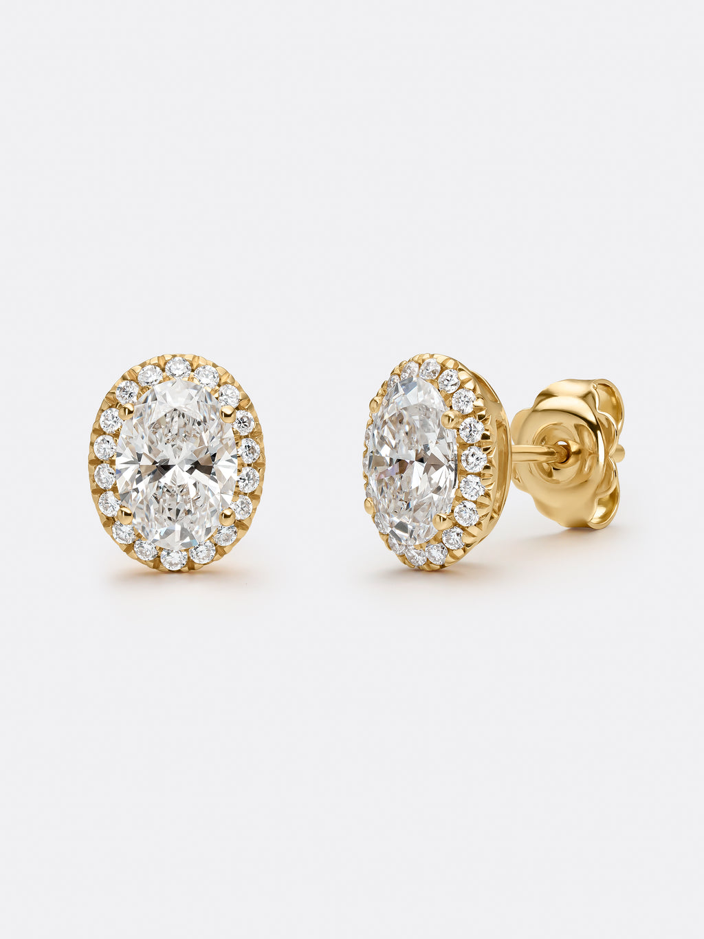 HALO OVAL EARRINGS