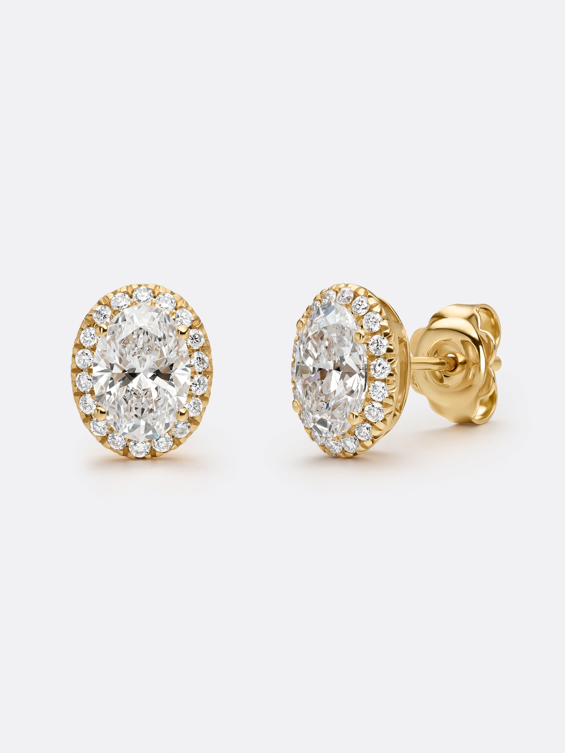 HALO OVAL EARRINGS