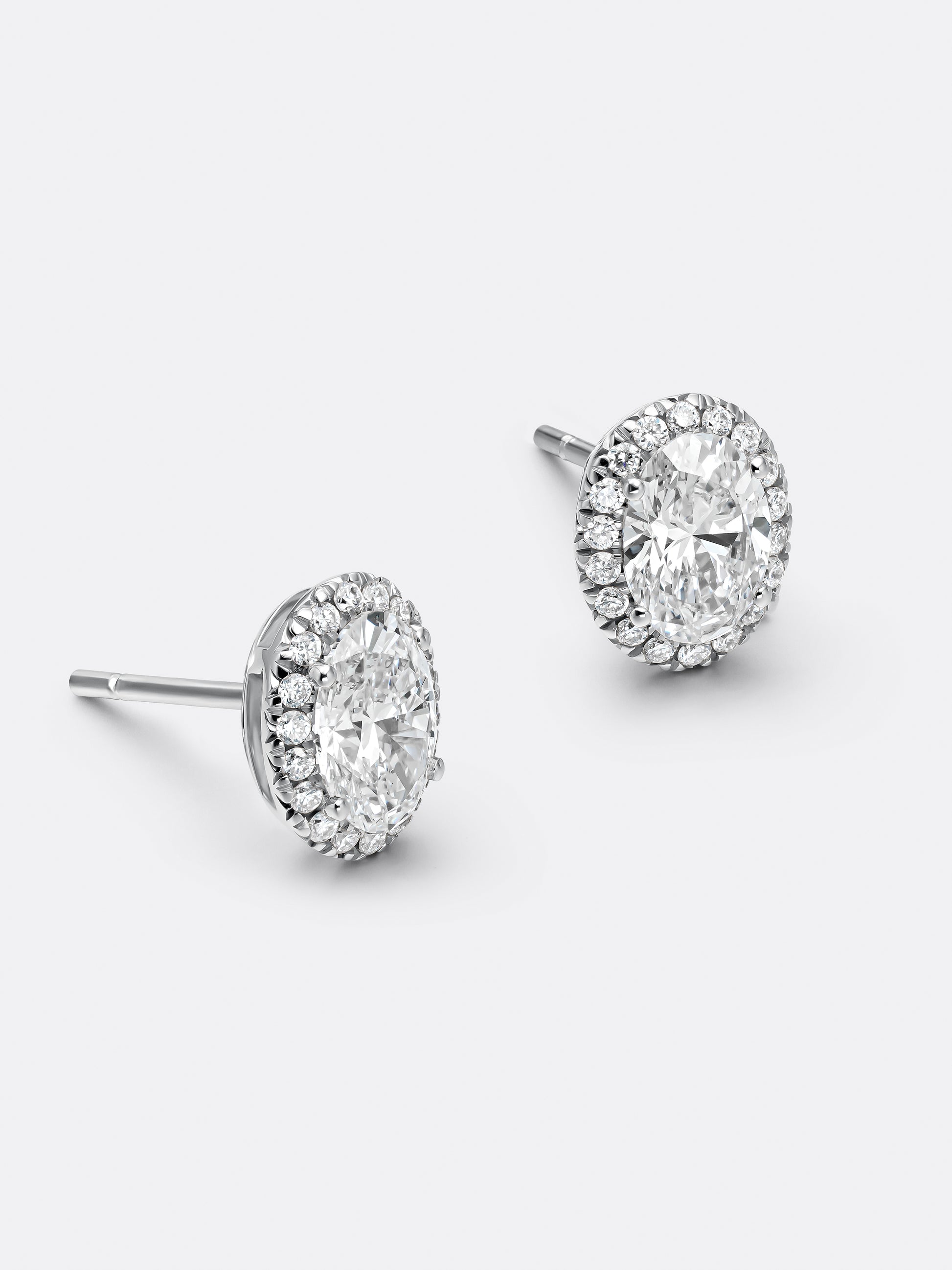 HALO OVAL EARRINGS