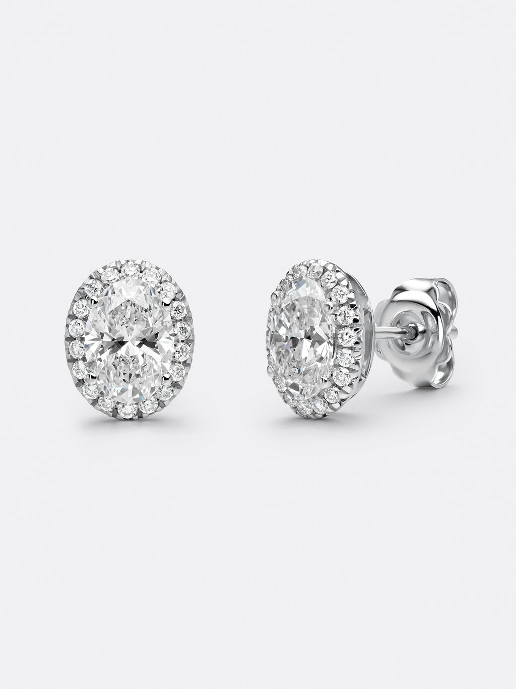 HALO OVAL EARRINGS
