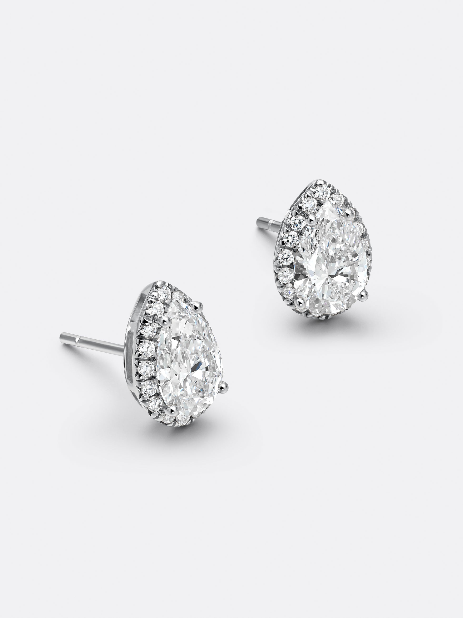 HALO PEAR EARRINGS