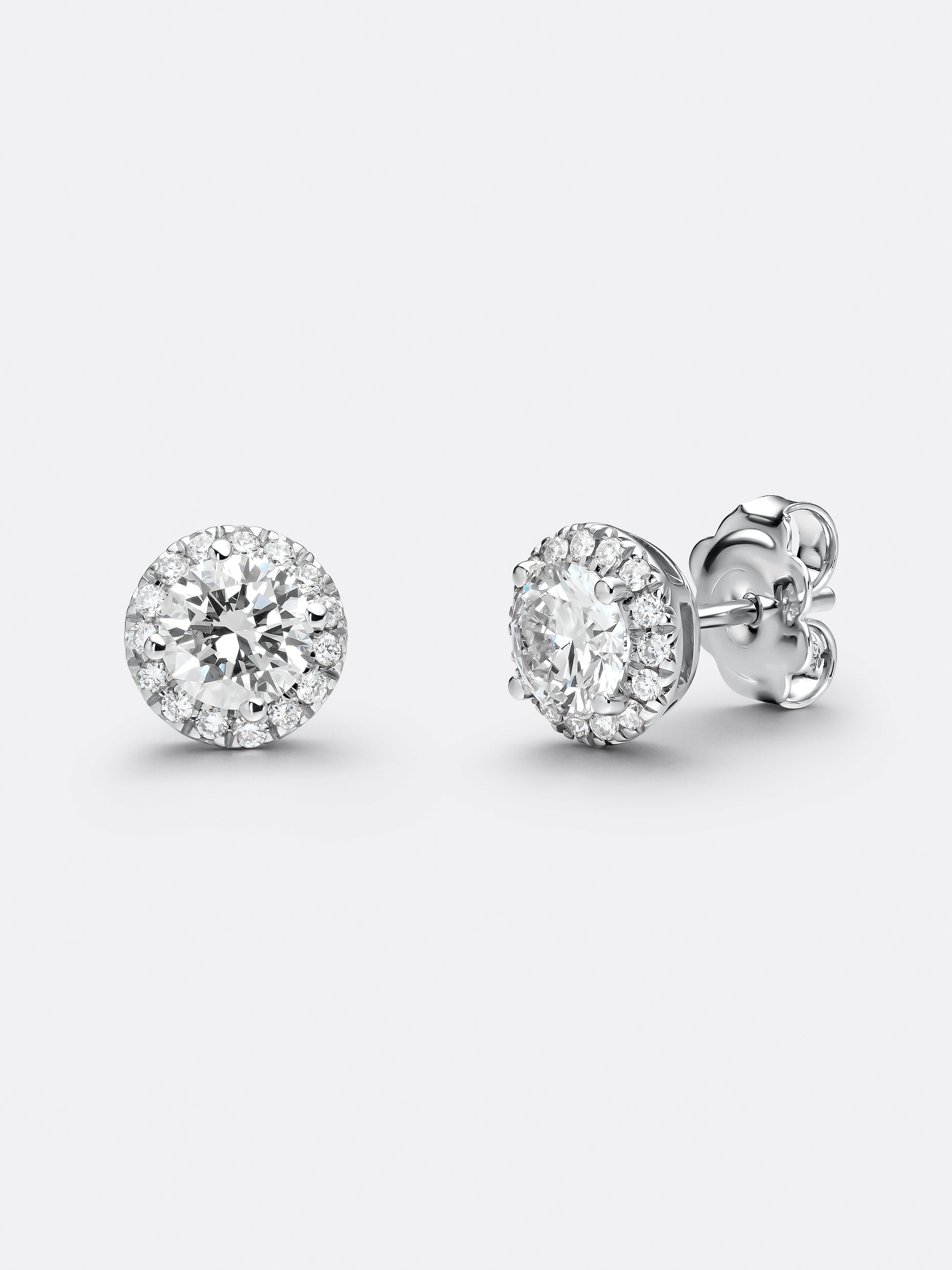 HALO ROUND EARRINGS